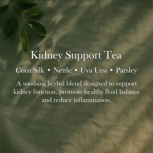 Kidney Support Tea for urinary health, detox balance, and inflammation reduction.