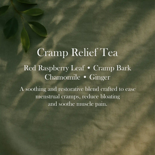 Cramp Relief Tea for menstrual pain relief, bloating reduction, and body relaxation.