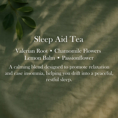 Sleep Aid Tea for deep relaxation, restful sleep, and natural insomnia support.